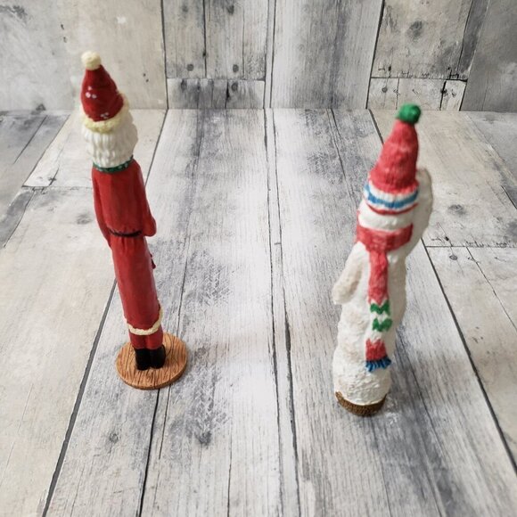 Skinny Standing Santa and Snowman - Picture 2 of 3
